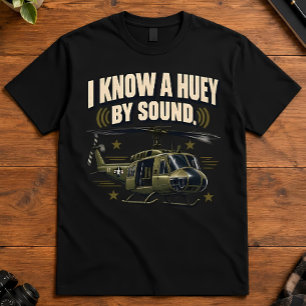 T-shirt Vétéran du Vietnam Je connais un Huey au son Milit