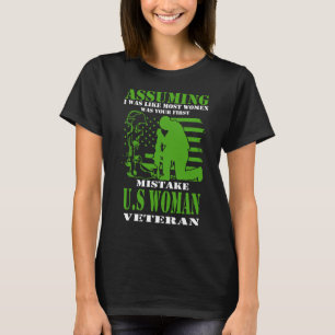 T-shirt Vétéran femme des États-Unis