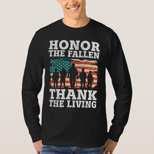 T-shirt Veteran Honor The Fallen Patriotic Veterans Day (Devant)