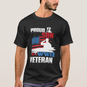 T-shirt Vétéran Jour 2ème guerre mondiale Fier Fils D'Un V