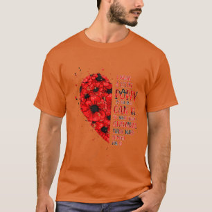 T-shirt Vétéran Jour de peur que nous oublions Red Poppy F
