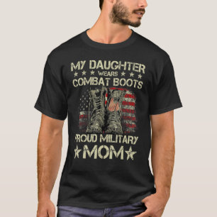 T-shirt Vétéran Jour Ma Fille Porte Des Bottes De Combat F