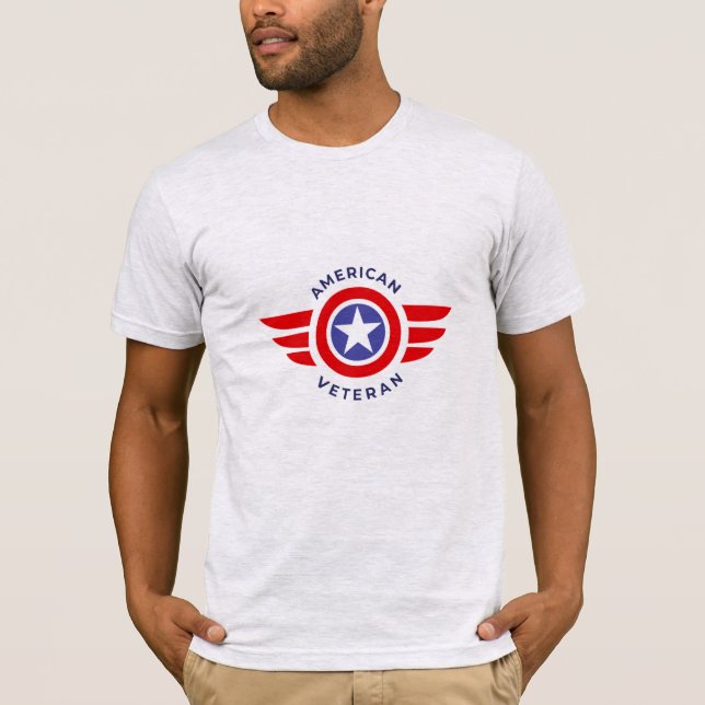 T-shirt Vétéran militaire des chemises hommes (Devant)
