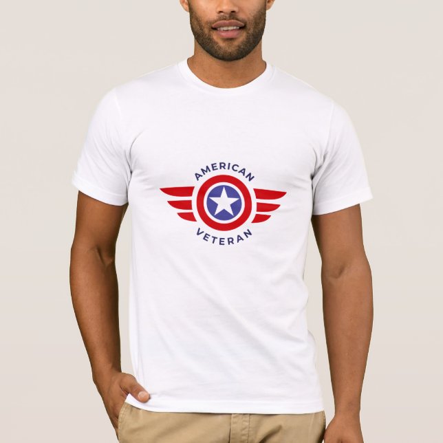 T-shirt Vétéran militaire des chemises hommes (Devant)