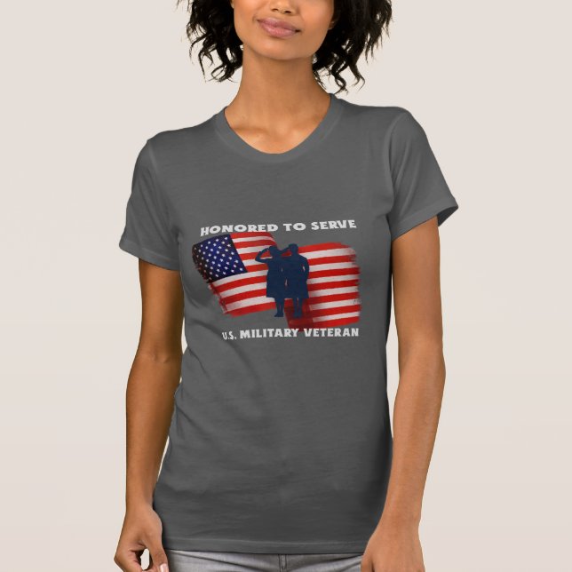 T-shirt Vétéran militaire des États-Unis (Devant)