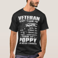 Vétéran ne me remercie pas Merci à mon POPPY qui n