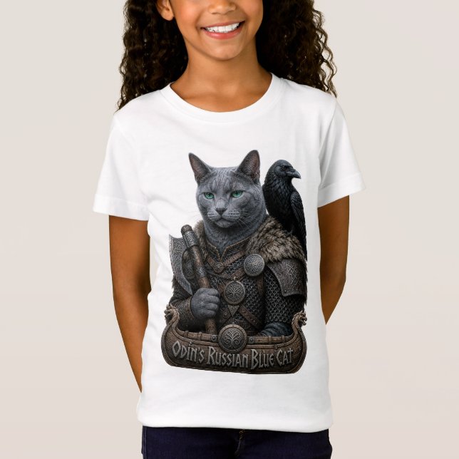 T-Shirt Vétéran Russian Blue Odin’s Cat (Devant)