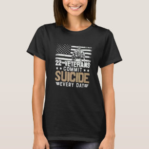 T-shirt Vétéran Soldat U'S Drapeau Retraité Combat