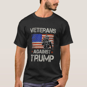 T-shirt Vétérans contre le rallye vintage anti-Trump Trump