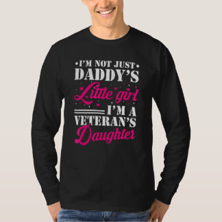 T-shirt Veteran's Daughter Daddy's Little Girl  Veteran Da
