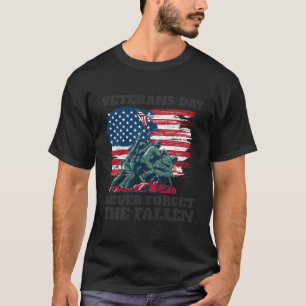 T-shirt Veterans Day N'Oublie Jamais Le Drapeau Fallen Usa