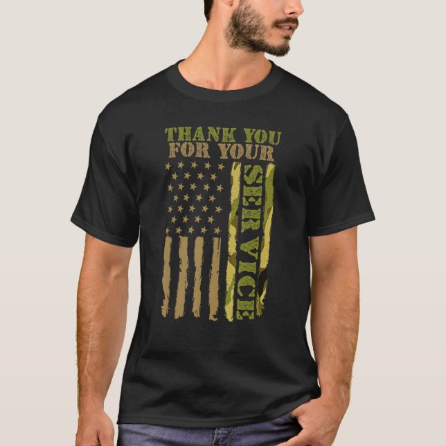 T-shirt Veterans Day Thank You for your Service Soldier Me (Devant)