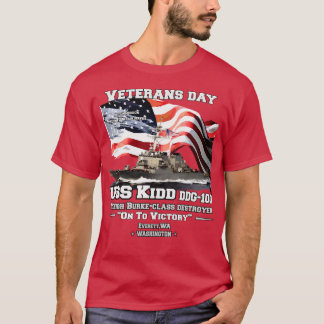 T-shirt Vétérans de destructeurs d'enfants USS