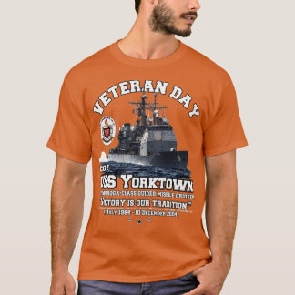 T-shirt Vétérans de la marine américaine CG48 de Yorktown