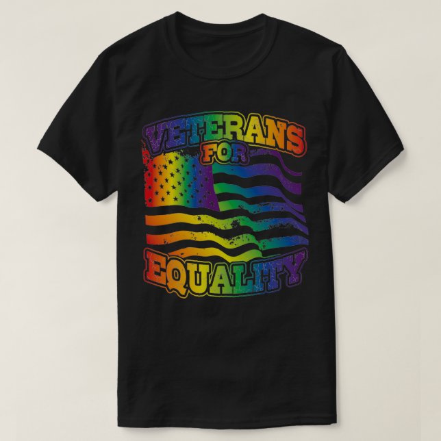 T-shirt Veterans For Equality For Military Veterans Suppor (Design devant)