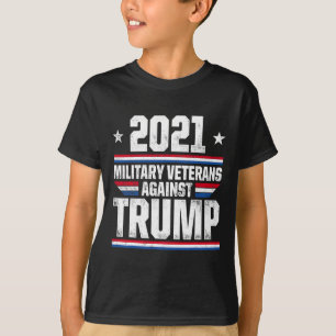 T-shirt Vétérans Militaires Contre Trump Violent L'électio