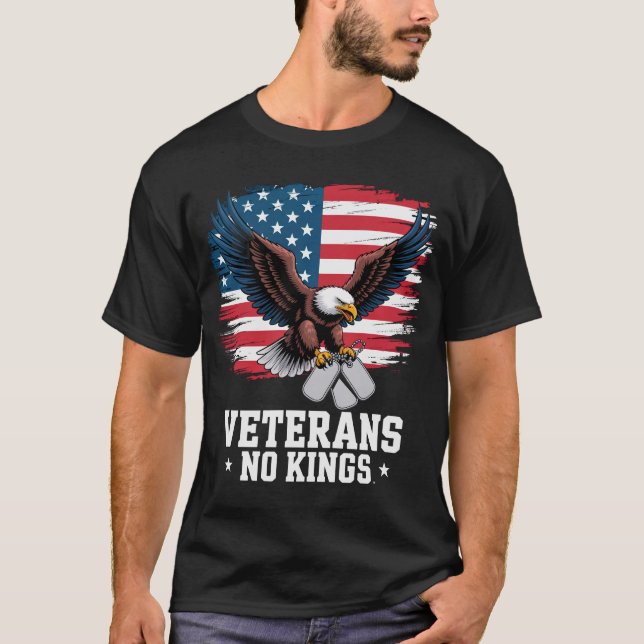 T-shirt Vétérans Pas de Rois Aigle Américain  (Devant)