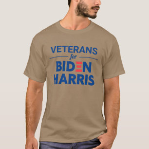 T-shirt Vétérans pour Biden Harris Texte personnalisé