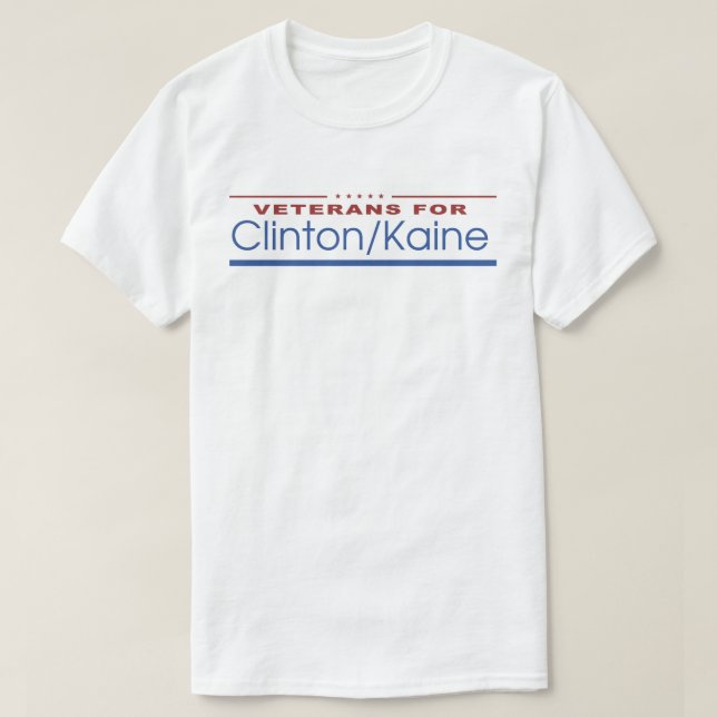 T-shirt Vétérans pour Clinton/Kaine 2016 (Design devant)