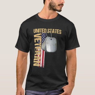 T-shirt Vétérinaire américain Drapeau Parfait Pour Ve