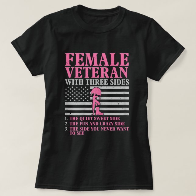T-shirt Vétérinaire avec trois côtés Femmes Vétérinaire Mo (Design devant)