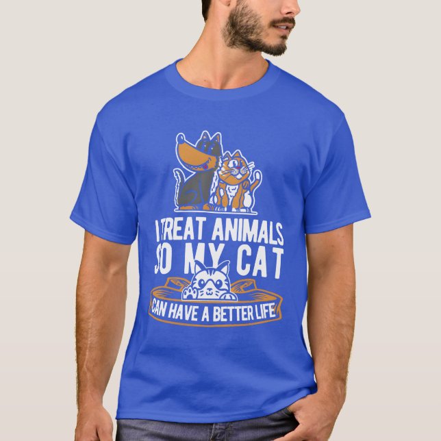 T-shirt Vétérinaire cadeau de chat (Devant)