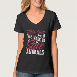 T-shirt Vétérinaire Cette Fille Est Fait Pour Sauver Les A