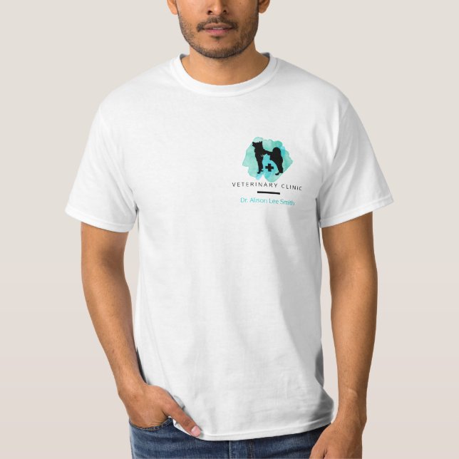 T-shirt Vétérinaire de la clinique vétérinaire  (Devant)