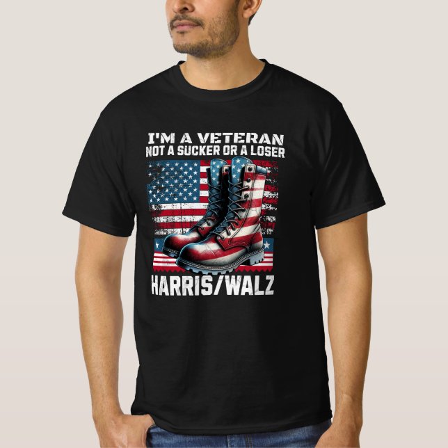 T-shirt Vétérinaire De L'Élection Harris Walz 2024 (Devant)