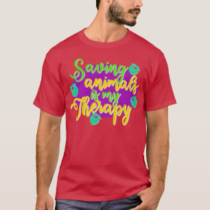 T-shirt Vétérinaire de sauvegarde des animaux Assistant vé