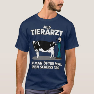 T-shirt Vétérinaire Drôle Dire Plaisanterie Avec Vache