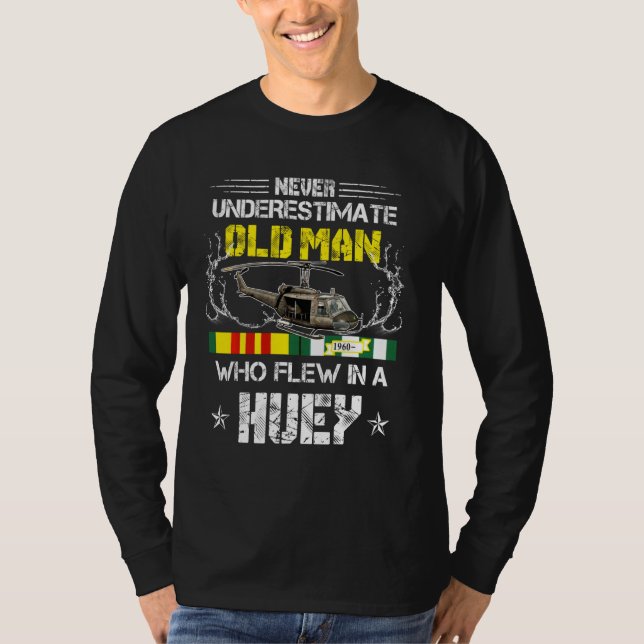 T-shirt Vétérinaire du Vietnam Euh 1 Hélicoptère Huey (Devant)
