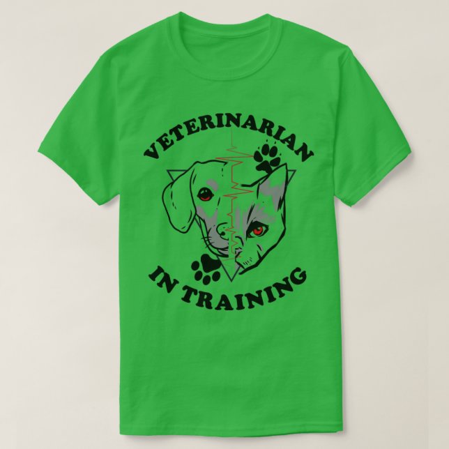 T-shirt Vétérinaire en formation2 (Design devant)