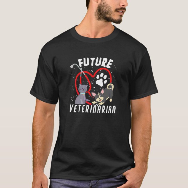 T-shirt Vétérinaire futur (Devant)