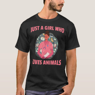 T-shirt Vétérinaire Infirmière Soins aux animaux de compag