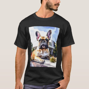 T-shirt Vétérinaire mignon entraîneuse de chien Bouledogue