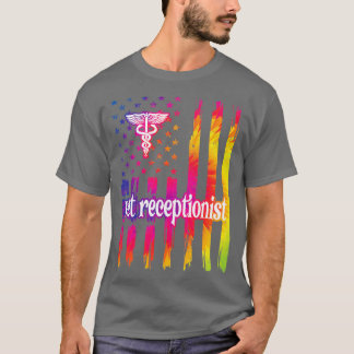 T-shirt Vétérinaire Réceptionniste Secrétaire réceptionnis