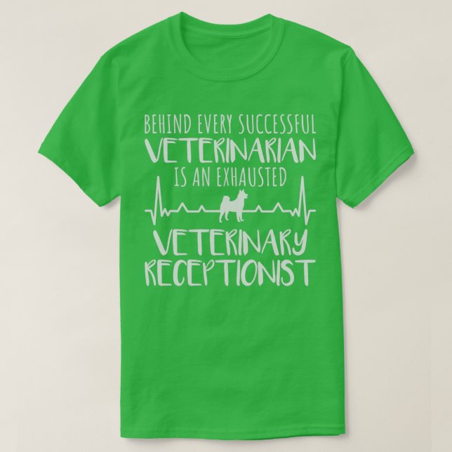 T-shirt Vétérinaire Réceptionniste vétérinaire Vétérinaire (Design devant)