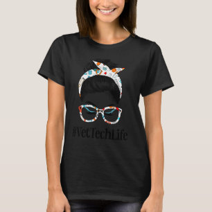 T-shirt Vétérinaire Technicien Vie Messine Cheveux Femme B