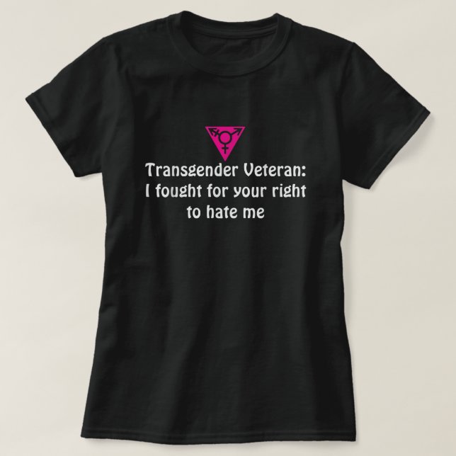 T-shirt Vétérinaire transgenre Je me suis battu pour votre (Design devant)