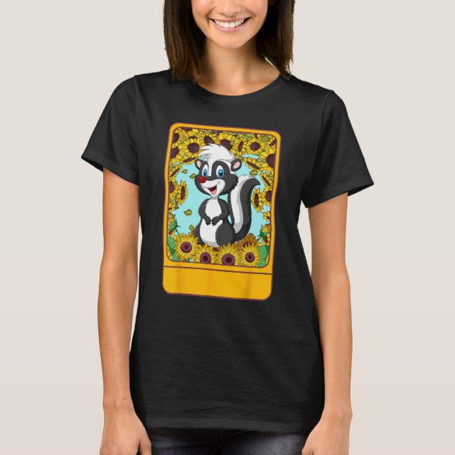 T-shirt Veterinarian Sunflower Skunk Tee  For Pet  Ideas (Devant)