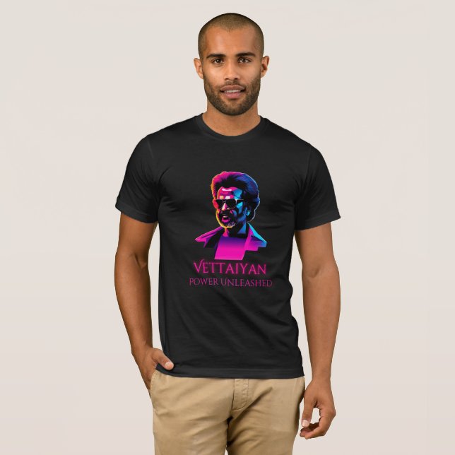 T-shirt Vettaiyan Fury : Réglez l'écran ! (Devant entier)