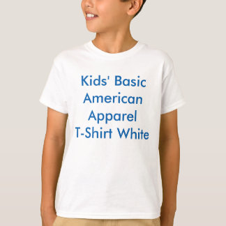 T-shirt vêtu de base pour enfants, blanc