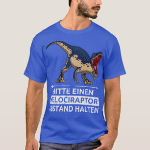 T-shirt Veuillez garder la distance Velociraptor de Veloci