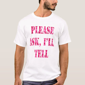 T-shirt Veuillez me demander dira Camo rose