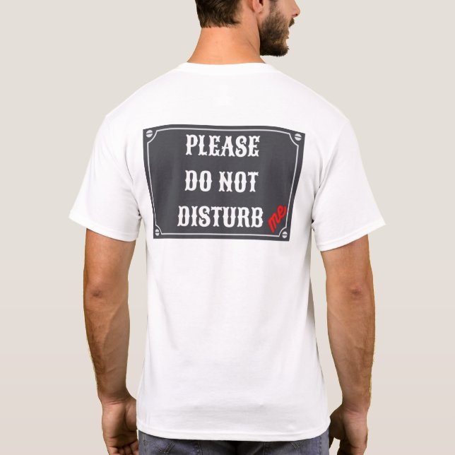T-SHIRT VEUILLEZ NE PAS ME DÉTOURNER - SIGNE DE NOTIFICATI (Dos)
