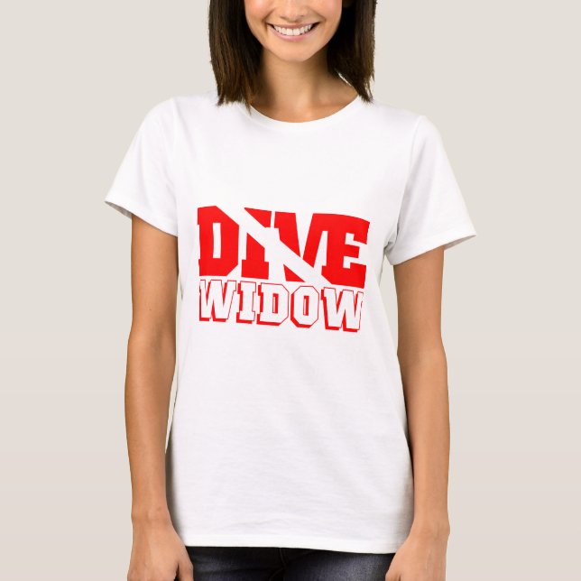 T-shirt Veuve de plongée à l'air (Devant)
