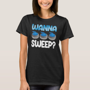 T-shirt Veux Balayer Curling Hommes Plus Grand Curling Mon