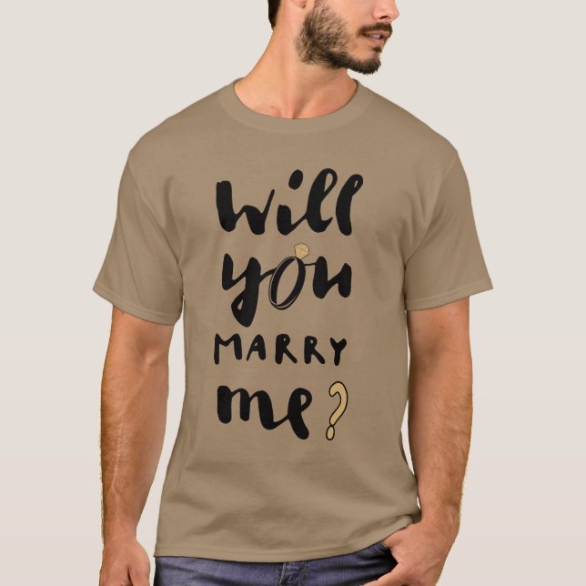 T-shirt Veux-tu m'épouser (Devant)