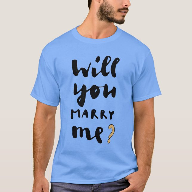 T-shirt Veux-tu m'épouser (Devant)